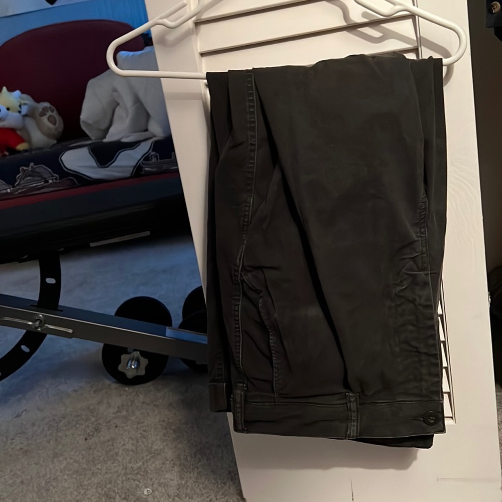 American Eagle Black Faded Chinos